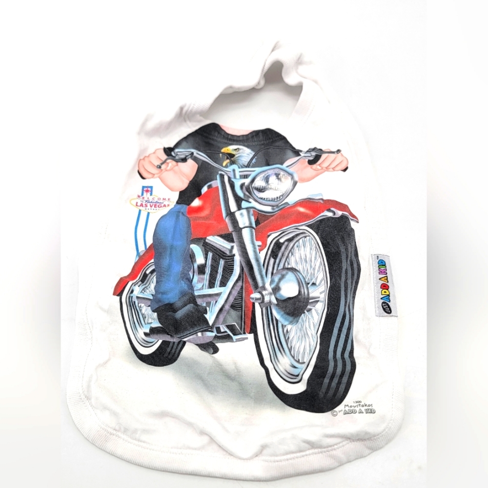 Just Add A Kid Welcome To Las Vegas Motorcycle Bib 1300 Moustakos